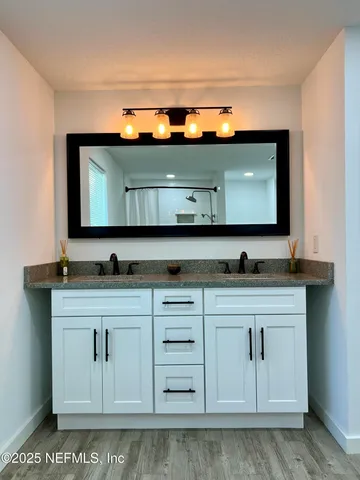 a view of backyard with green space