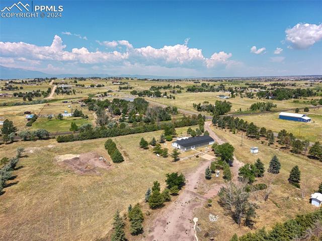 12825 Garrett Road Peyton, CO 80831 - Photo 2 of 47 Aerial view with a rural view