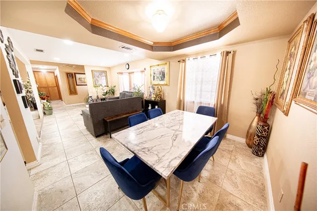 a living room with a couch and a table