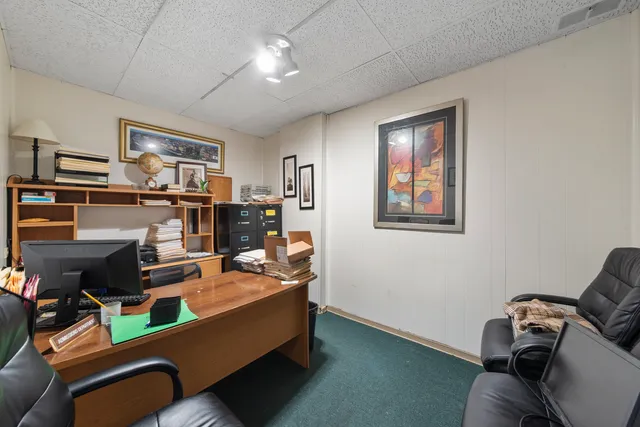 a room with furniture