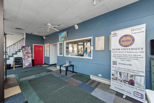 a view of an entryway with a lot of stuff