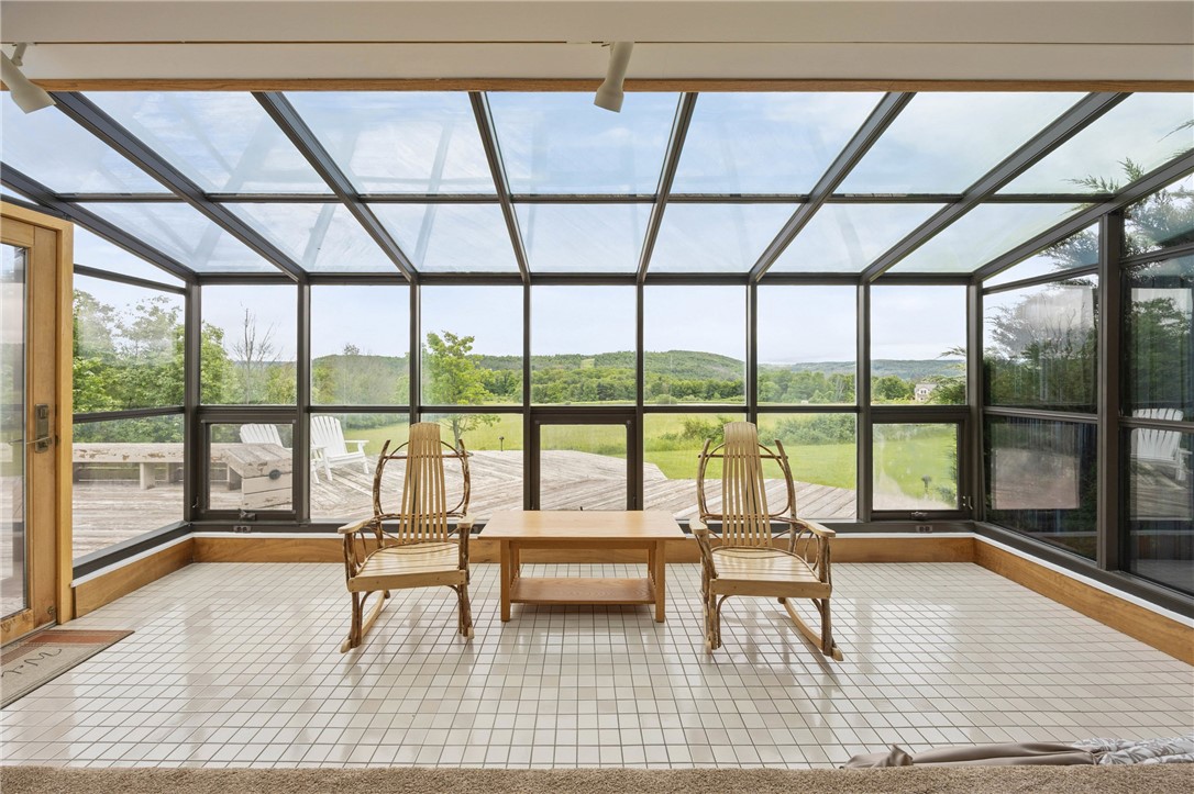 6370 Palmiter Road Alfred, NY 14803 - Photo 6 of 45 Sunroom with a view
