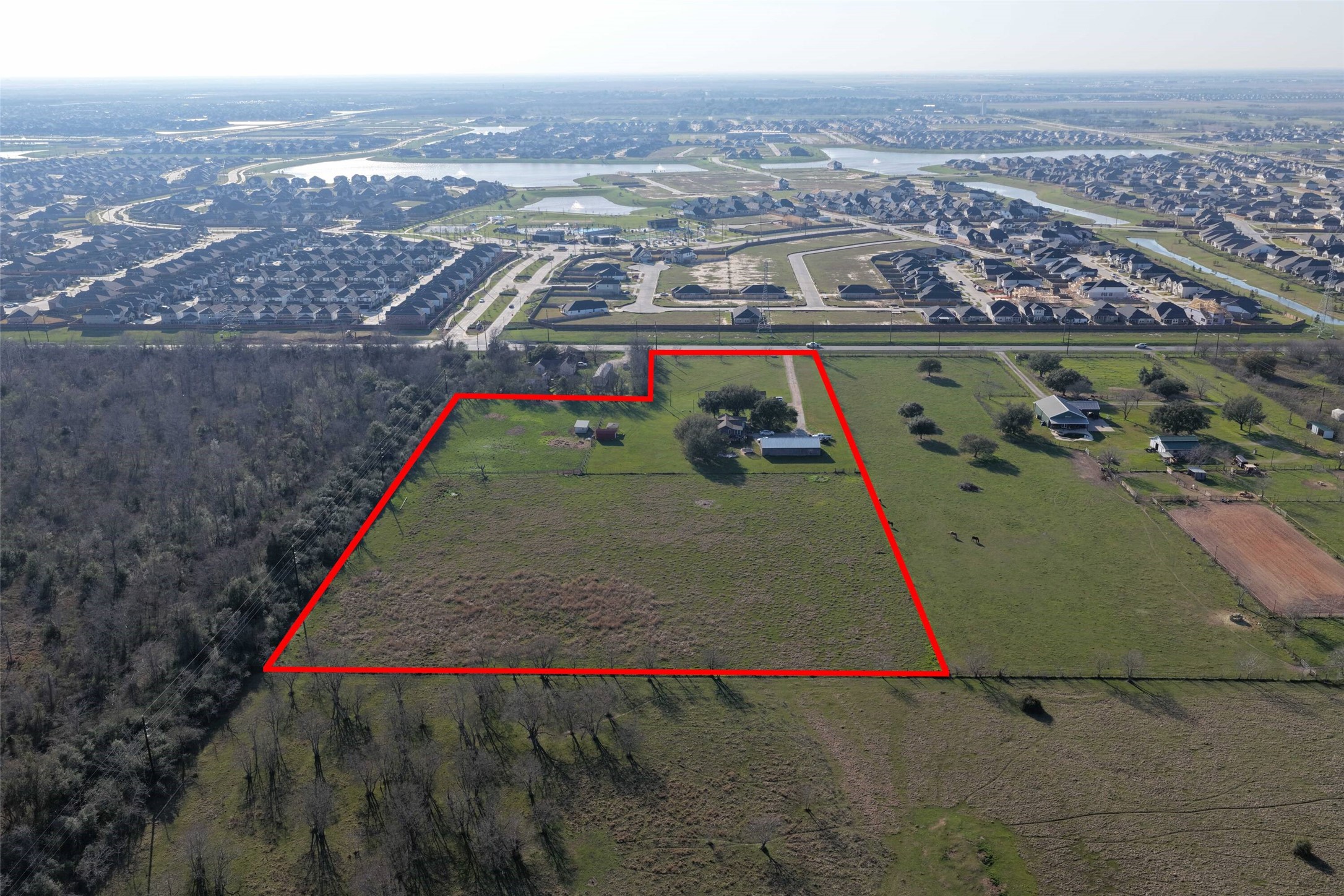 5614 Pitts Road Katy, TX 77493 - Photo 7 of 14 an aerial view of residential houses and city view