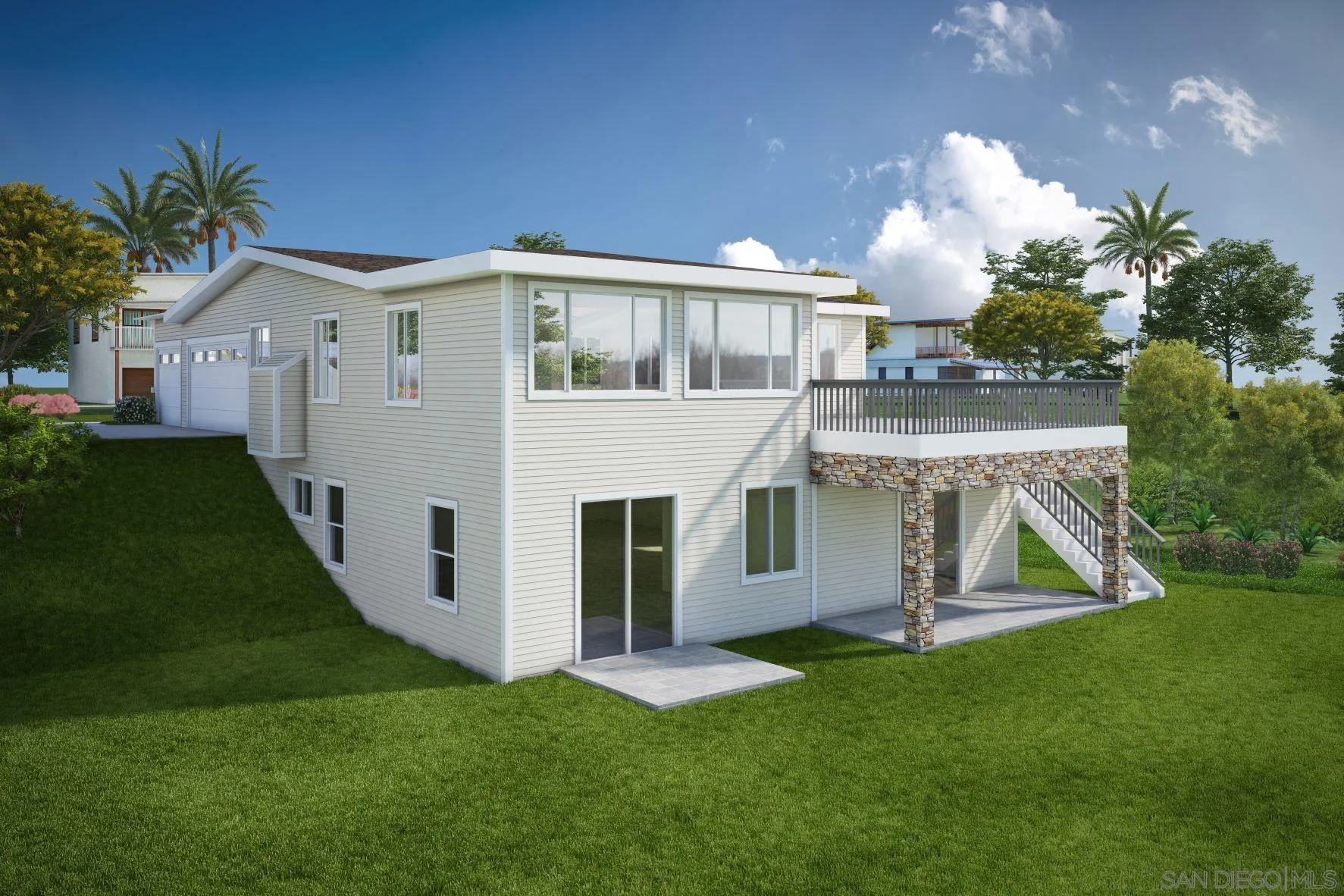 1852 Avocado Road Oceanside, CA 92054 - Photo 5 of 6 a view of a house with a backyard
