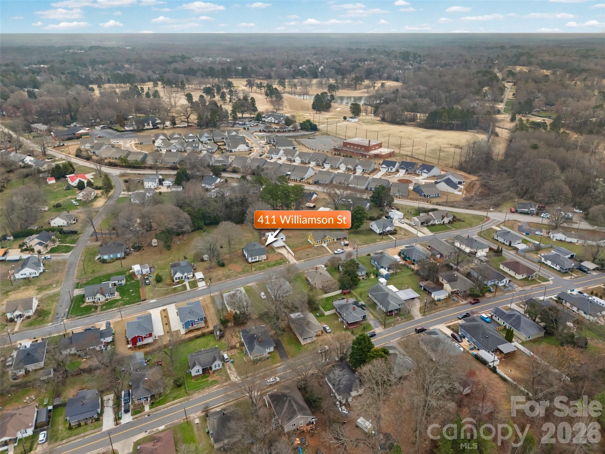 411 Williamson Street Fort Mill, SC 29715 - Photo 40 of 40 an aerial view of residential building and parking space