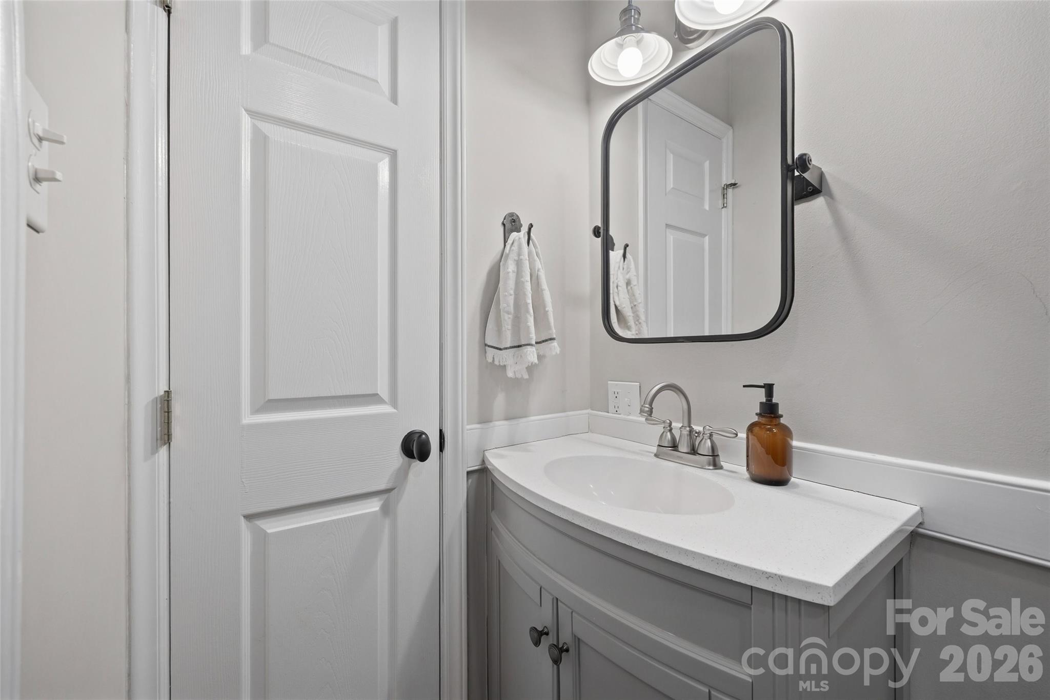 411 Williamson Street Fort Mill, SC 29715 - Photo 9 of 40 a bathroom with a sink vanity and mirror