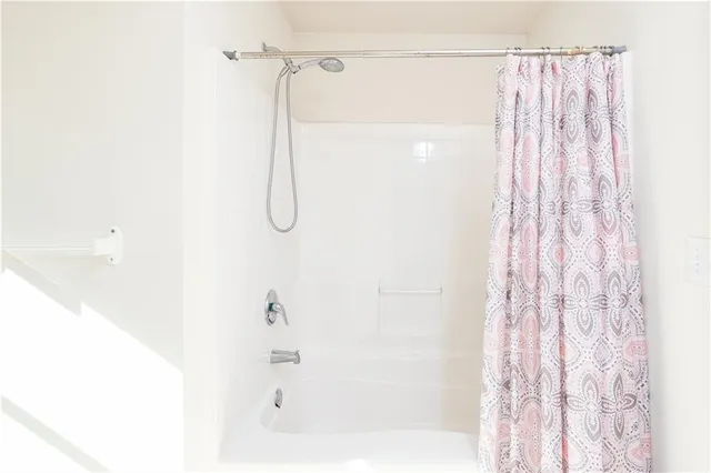 a close view of a closet