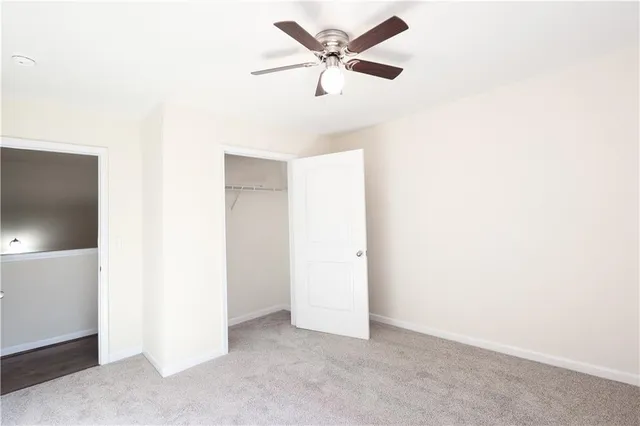 a close view of closet