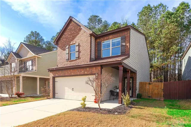 a front view of a house