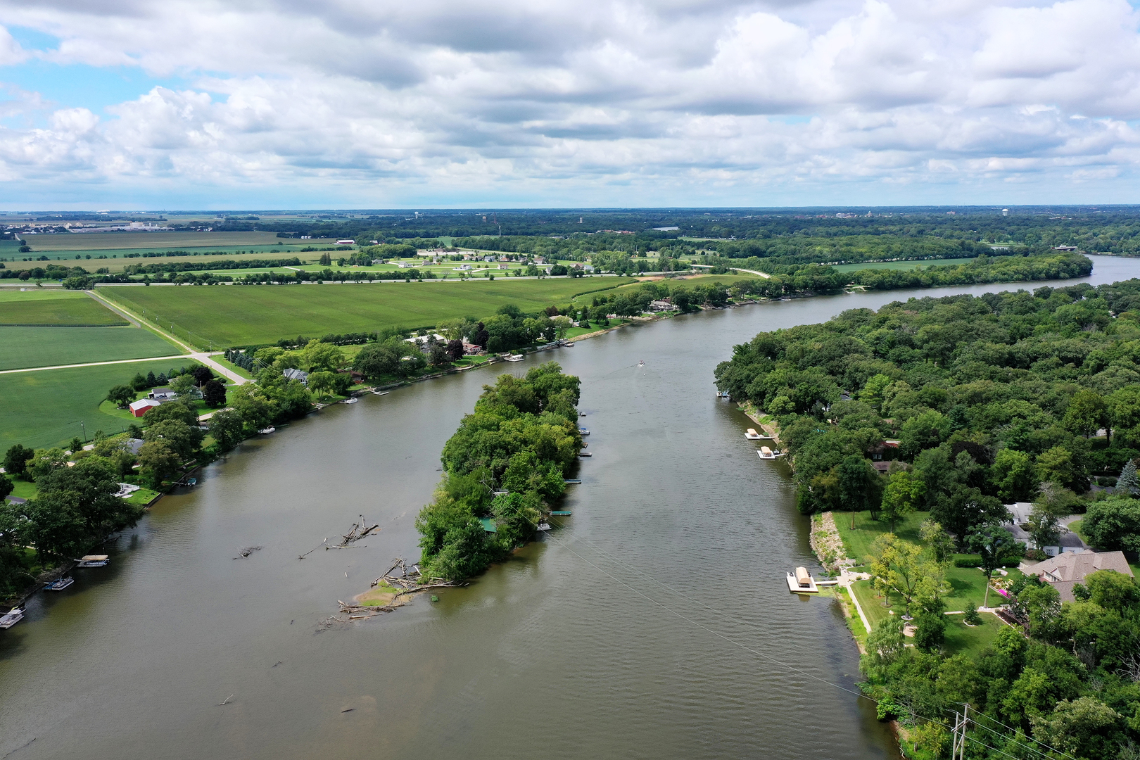 22 Erin Lane Kankakee, IL 60901 - Photo 45 of 45 a view of a lake with a city