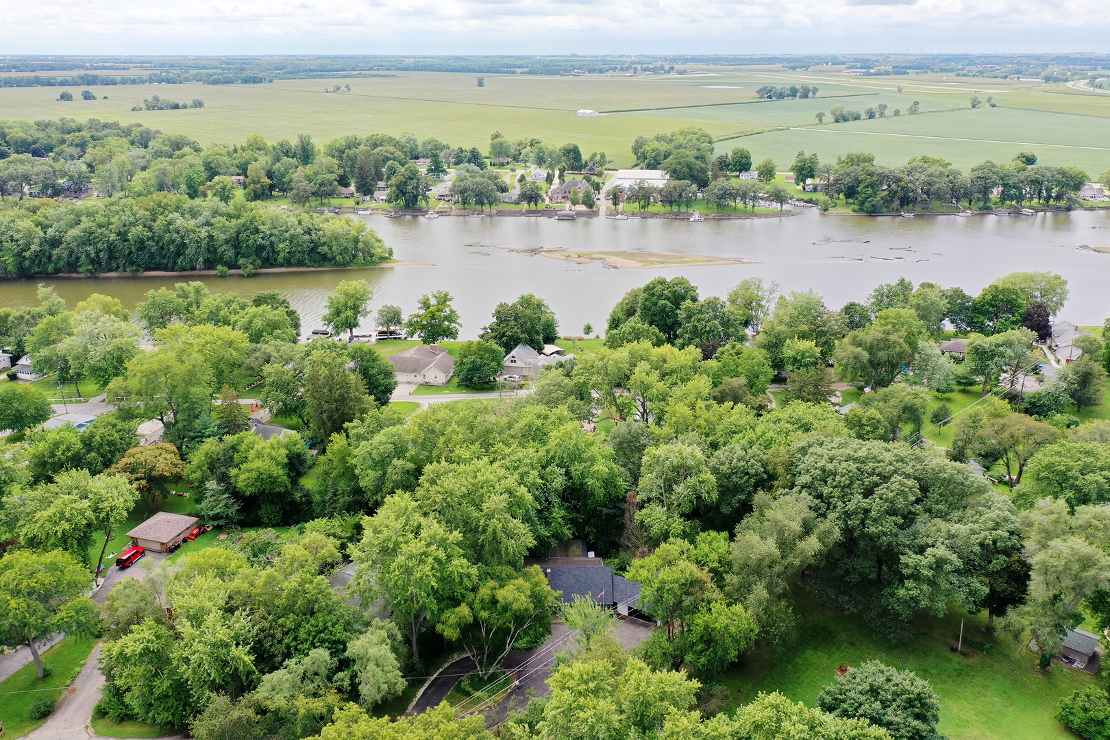 22 Erin Lane Kankakee, IL 60901 - Photo 5 of 45 an aerial view of residential building and lake view