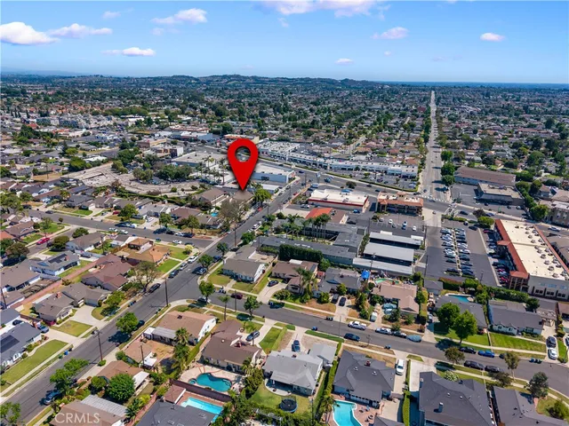 an aerial view of a city