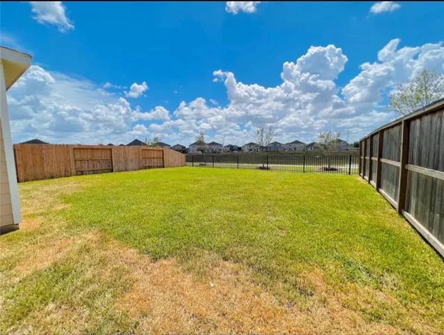 a view of an outdoor space and swimming pool