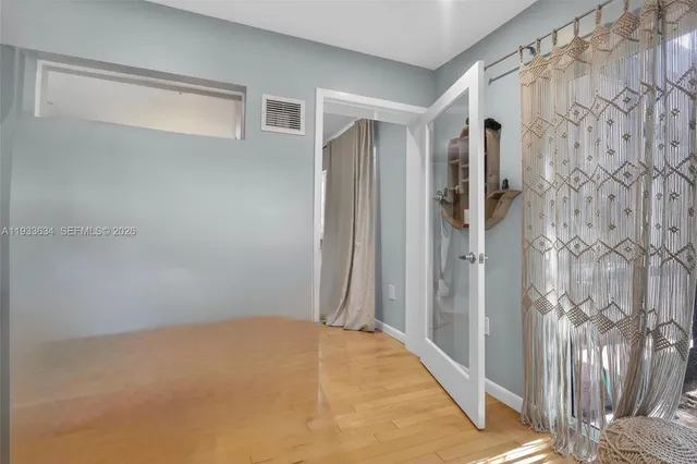 a view of an empty room