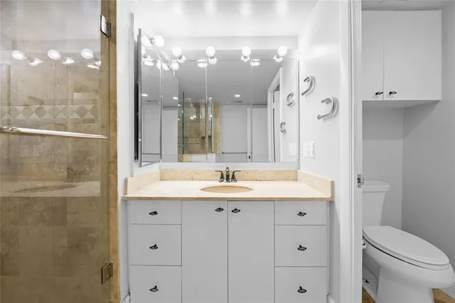 a view of a building with a street