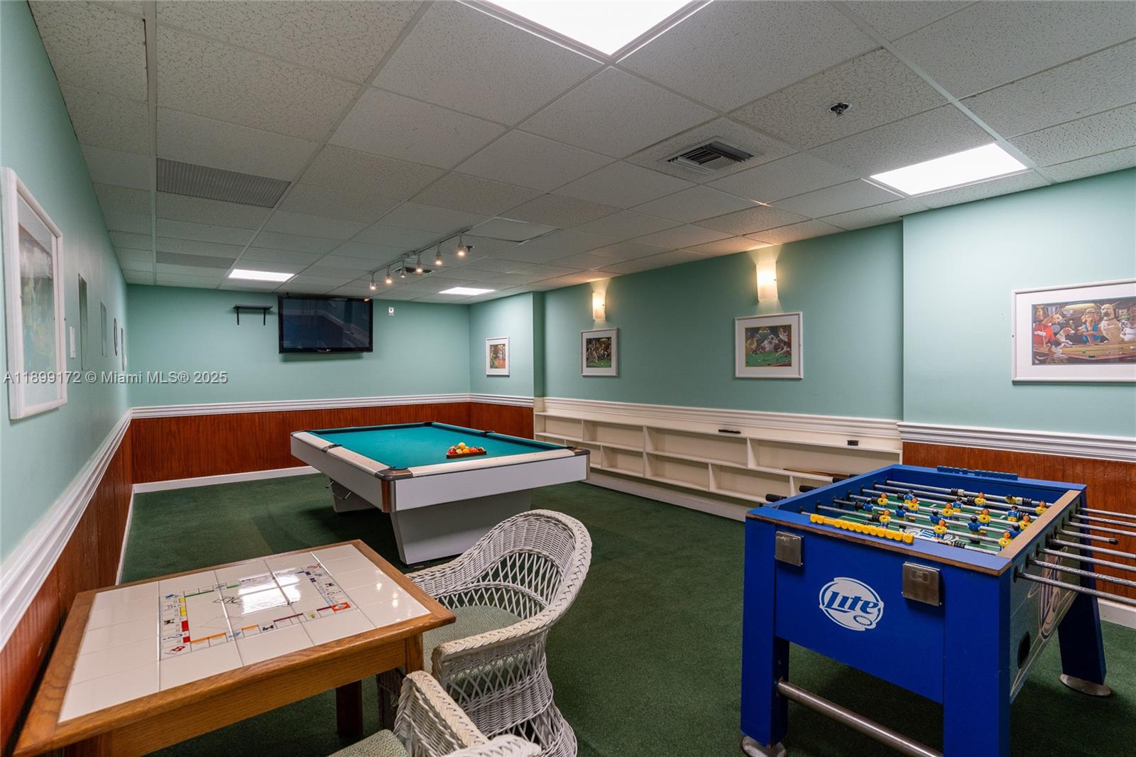 540 Brickell Key Drive, Unit 202 Miami, FL 33131 - Photo 25 of 60 a room with furniture pool table and window