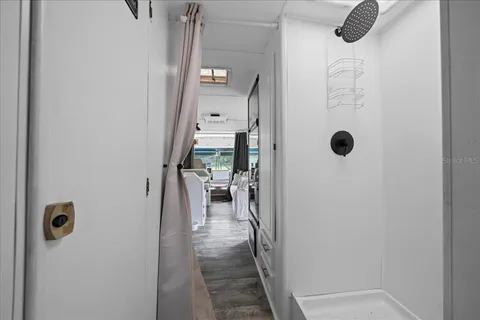 a view of a walk in closet