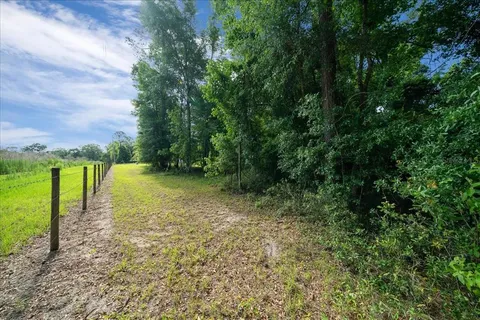 a view of lake with green space