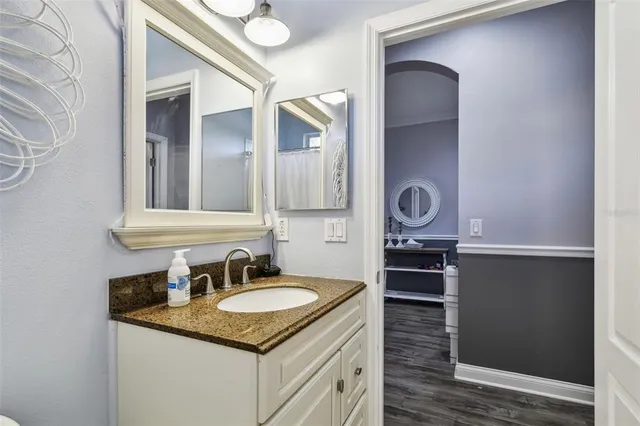 a view of a sign of a park