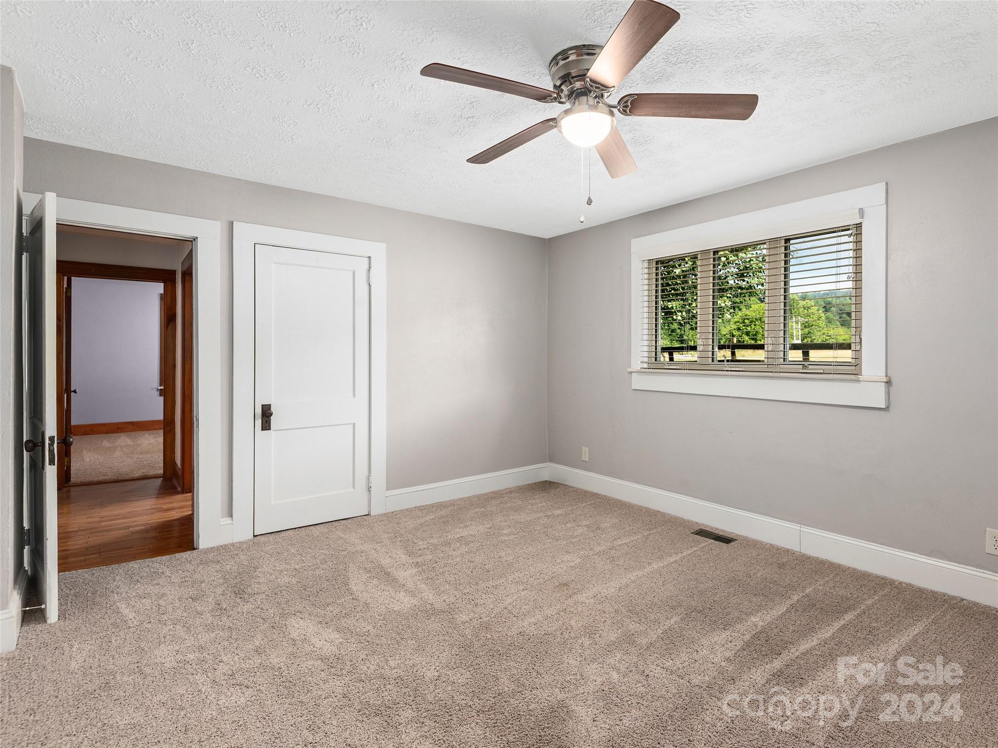 2356 Panther Creek Road Clyde, NC 28721 - Photo 16 of 22 an empty room with fan and windows