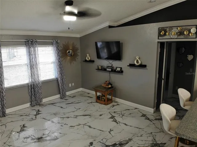 a very nice looking room with a large window