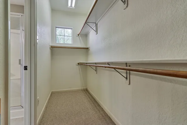 a view of a room with rack on the wall