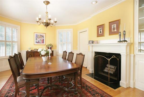 18 Spooner Road Brookline, MA 02467 - Photo 4 of 7 a view of a dining room with furniture window and wooden floor