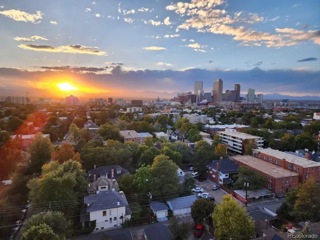 an aerial view of a city