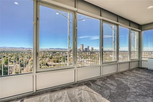 a view of a room with window