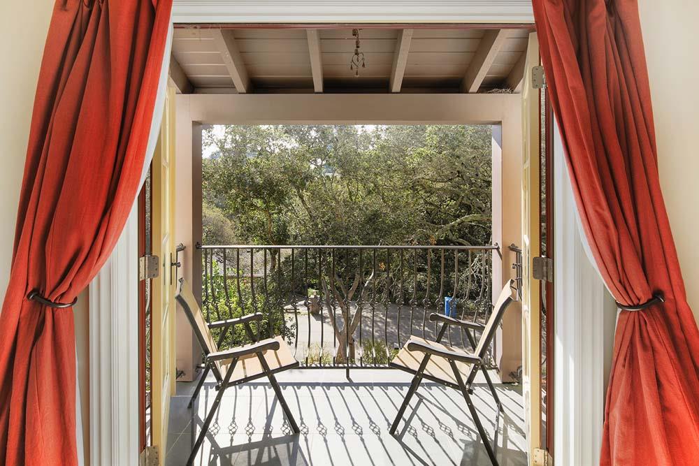 150 Newton Drive Burlingame, CA 94010 - Photo 34 of 58 a view of a balcony with wooden floor and outdoor space