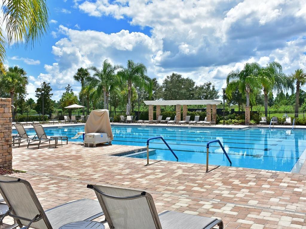 9716 58th Street East Parrish, FL 34219 - Photo 54 of 58 a view of a swimming pool with a lounge chair