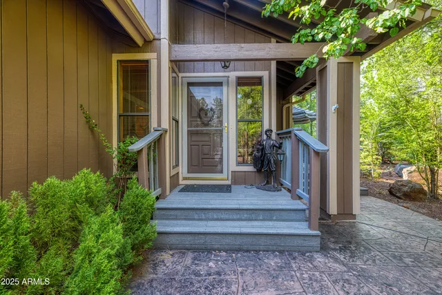 a front view of a house with a porch