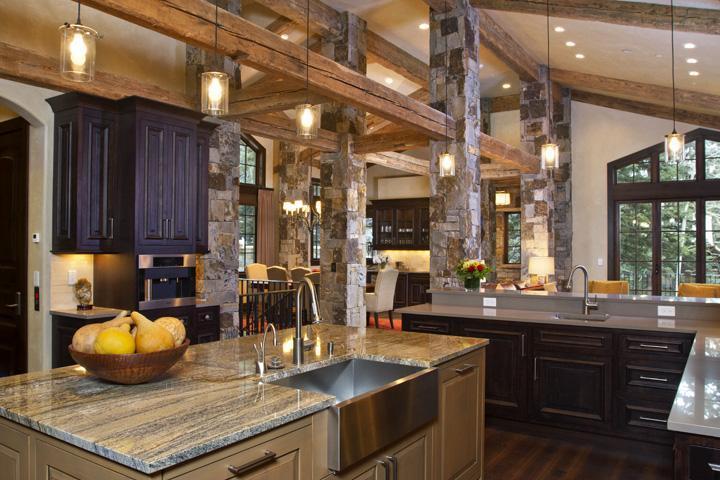 405 West Forest Road Vail, CO 81657 - Photo 2 of 22 a kitchen with a sink a stove and cabinets