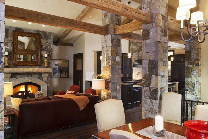 405 West Forest Road Vail, CO 81657 - Photo 3 of 22 a living room with fireplace furniture and a fireplace