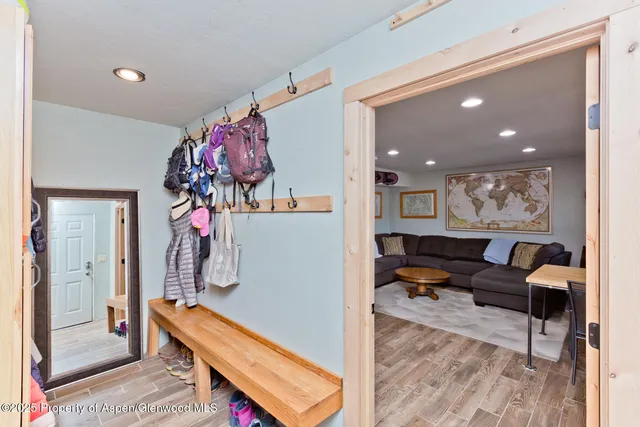 a outdoor view with a sitting space