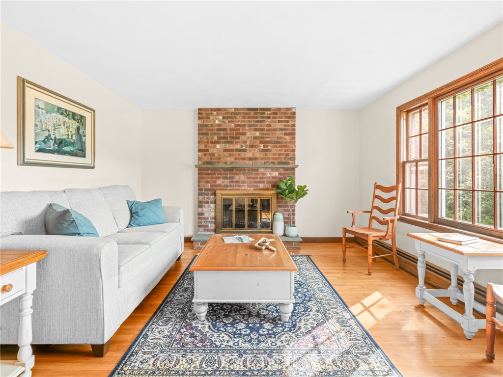 1 Winter Drive Seekonk, MA 02771 - Photo 5 of 26 Living room with brick fireplace