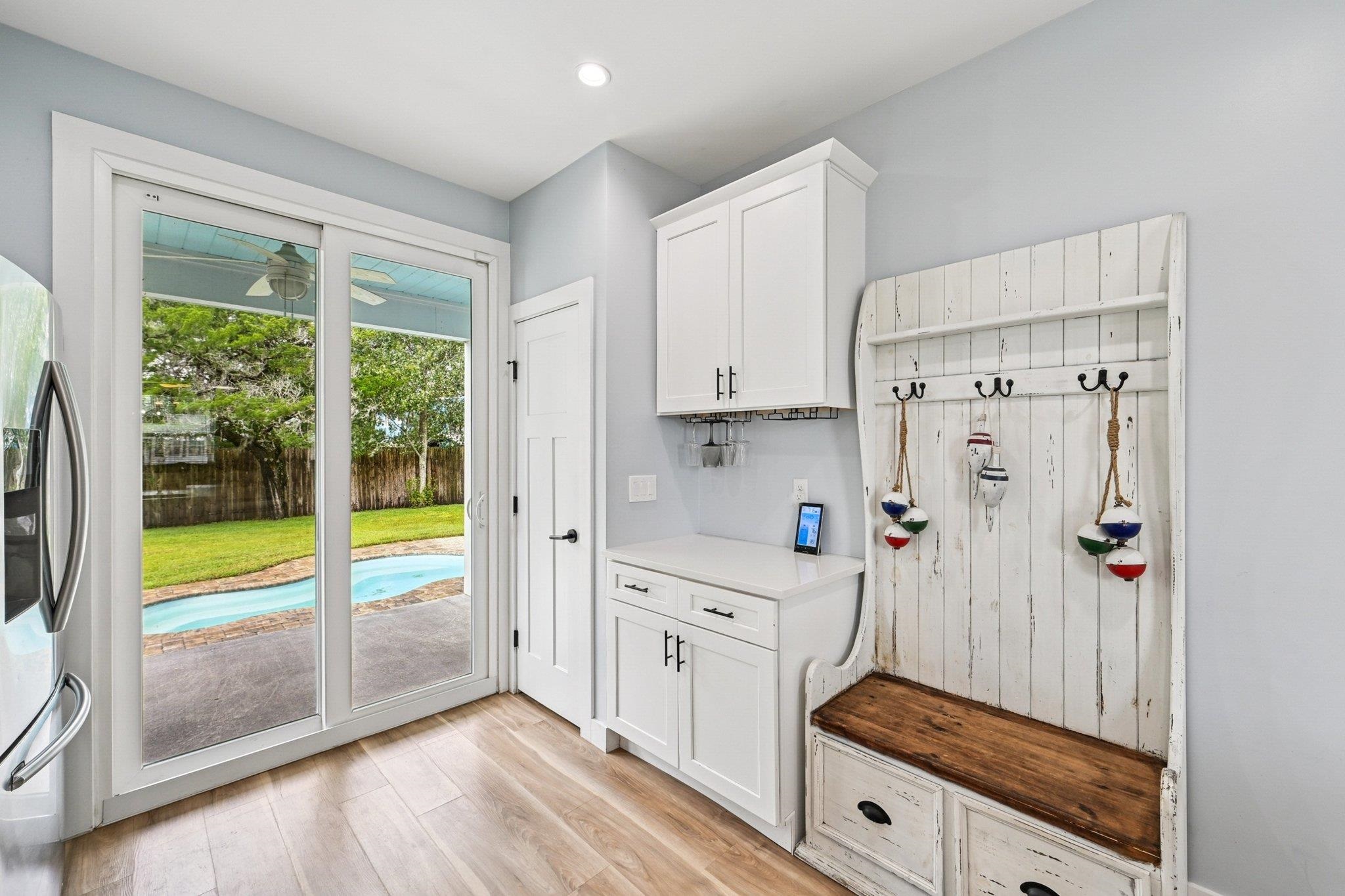 43 Menendez Road St. Augustine, FL 32080 - Photo 14 of 48 Mudroom featuring light wood finished floors and recessed lighting