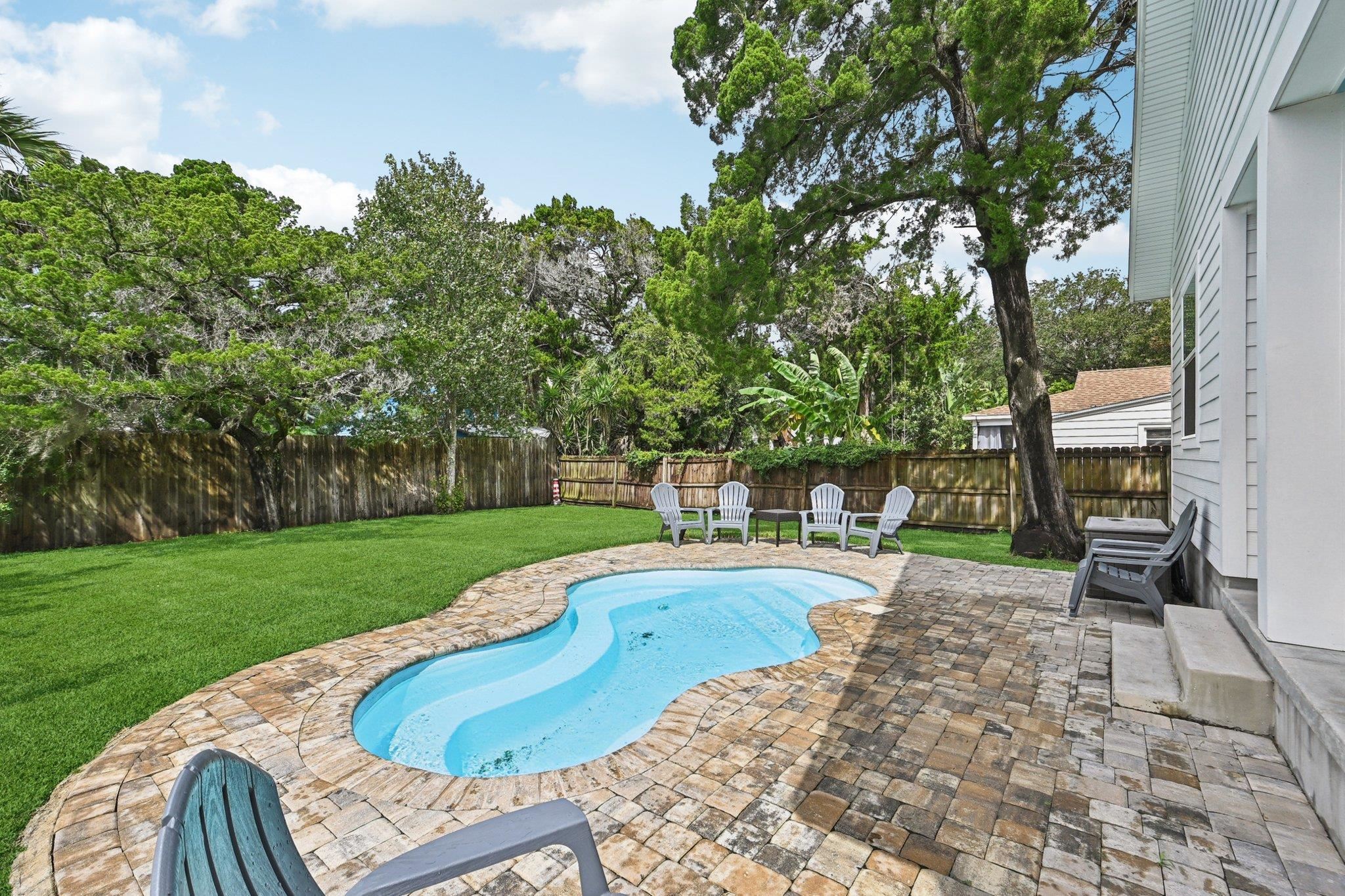 43 Menendez Road St. Augustine, FL 32080 - Photo 41 of 48 View of swimming pool featuring a patio and a fenced backyard