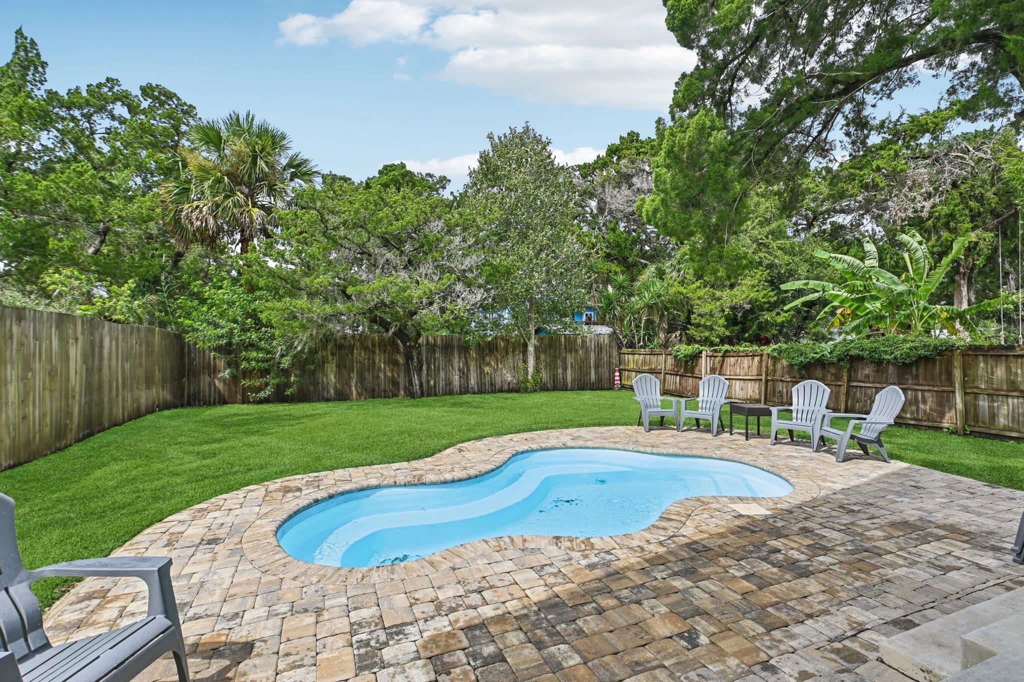 43 Menendez Road St. Augustine, FL 32080 - Photo 43 of 48 View of swimming pool featuring a fenced backyard and a patio area