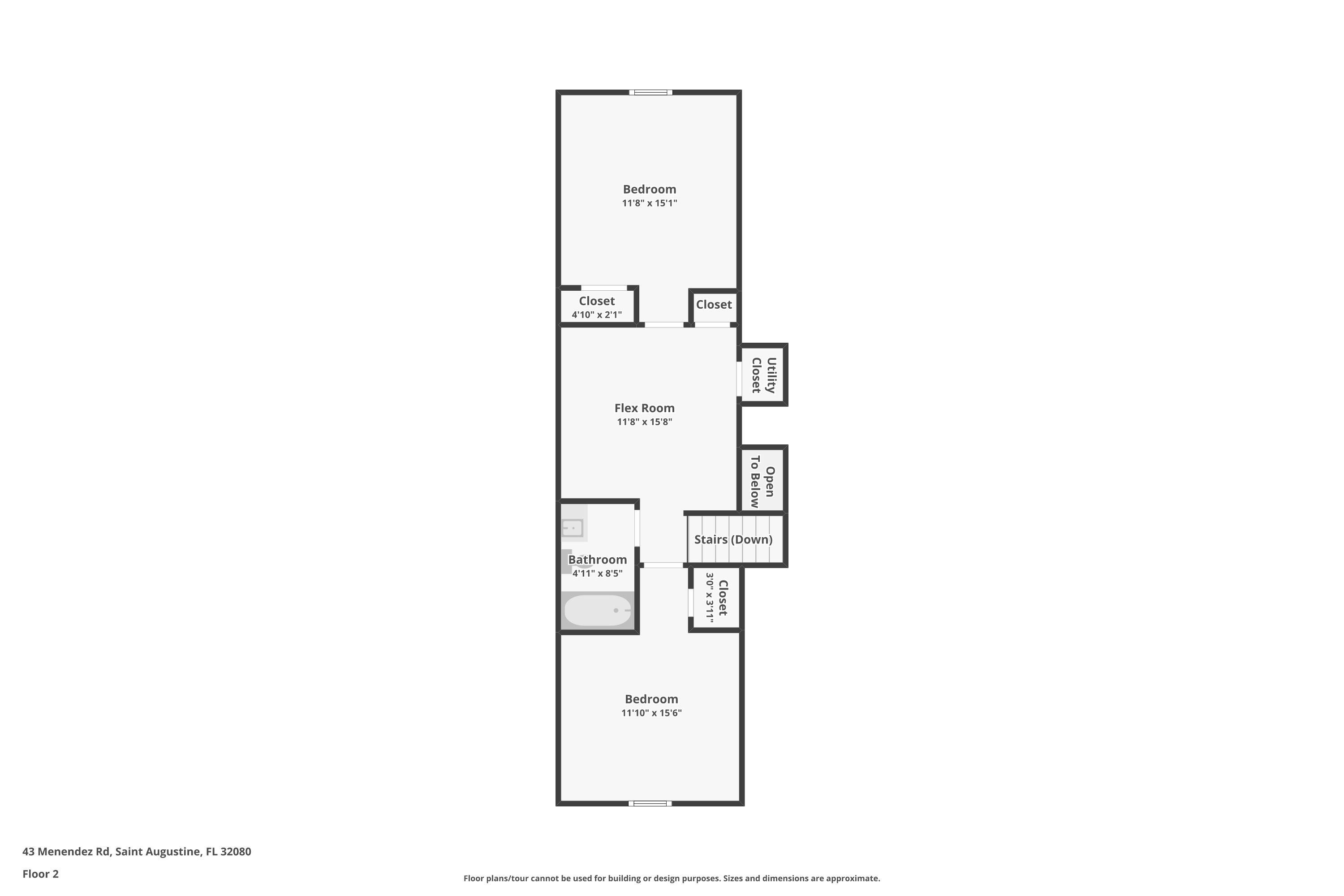 43 Menendez Road St. Augustine, FL 32080 - Photo 47 of 48 View of floor plan / room layout