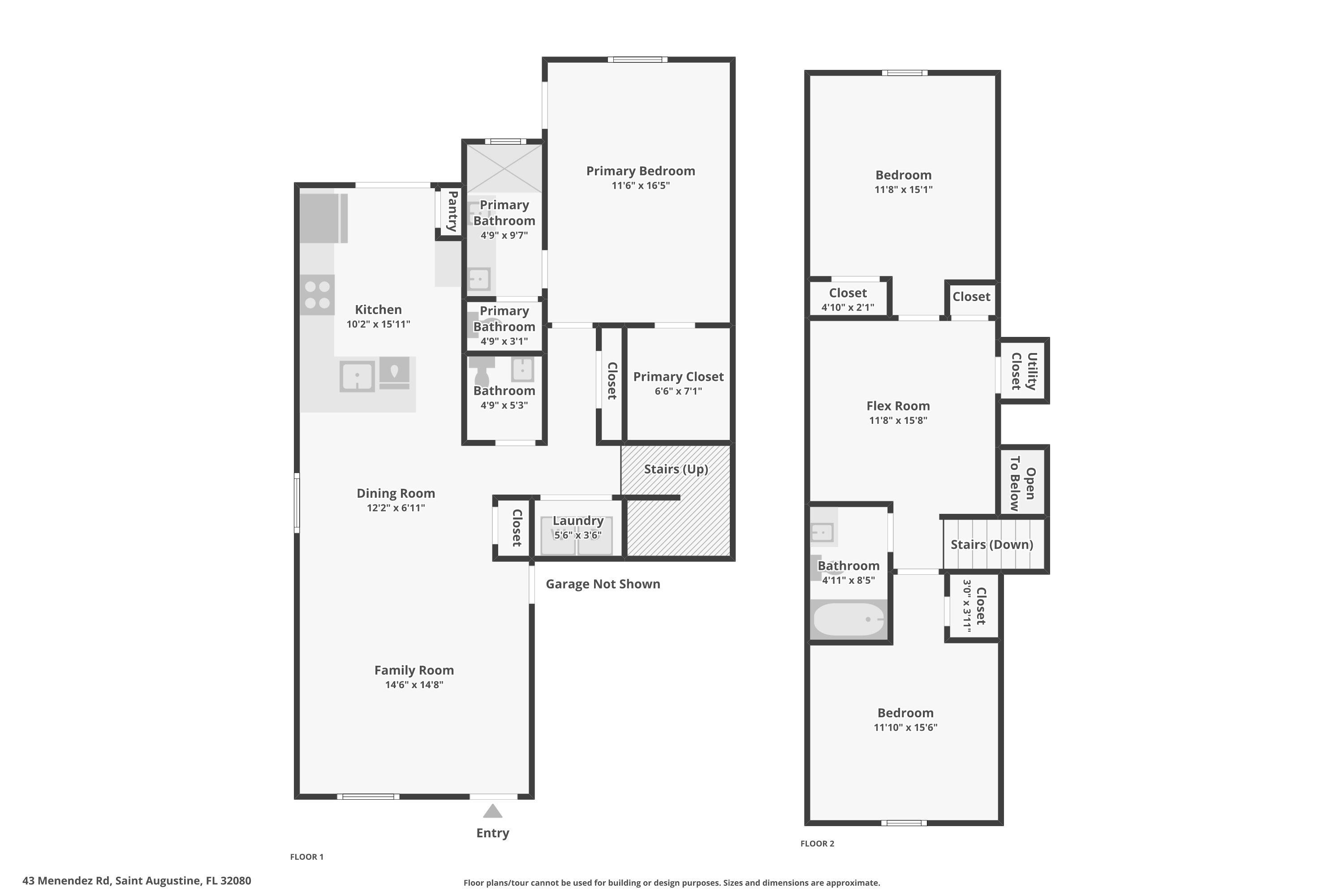 43 Menendez Road St. Augustine, FL 32080 - Photo 48 of 48 View of floor plan / room layout