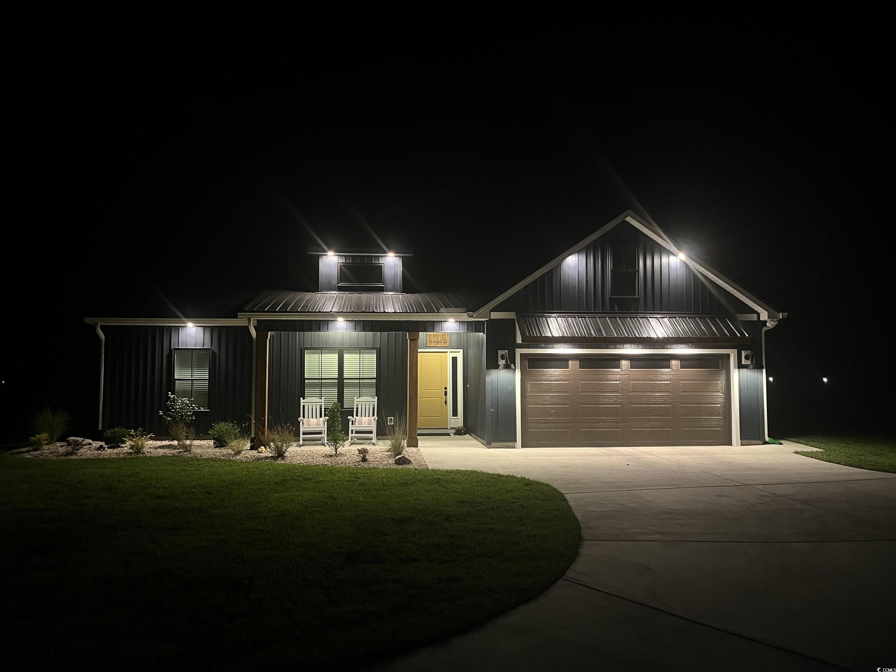 4446 Boggy Road Conway, SC 29526 - Photo 23 of 25 Modern farmhouse style home featuring board and batten siding, a garage, and driveway