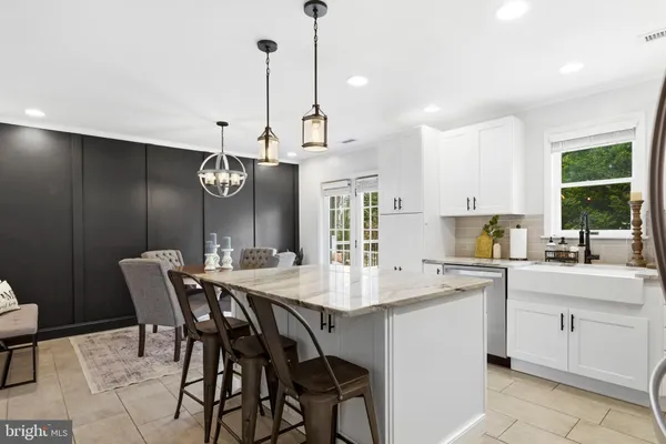 a view of a kitchen counter space