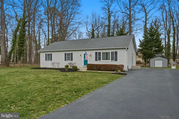 a house view with a garden space