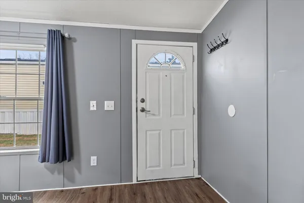 a view of an entryway door