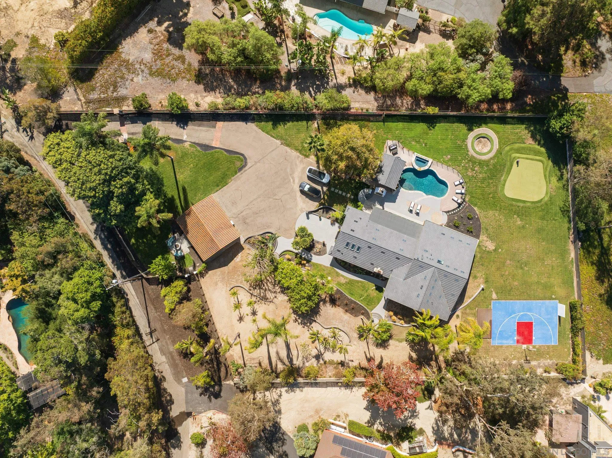 15102 Sun Valley Lane Del Mar, CA 92014 - Photo 3 of 45 an aerial view of a house with a lake view