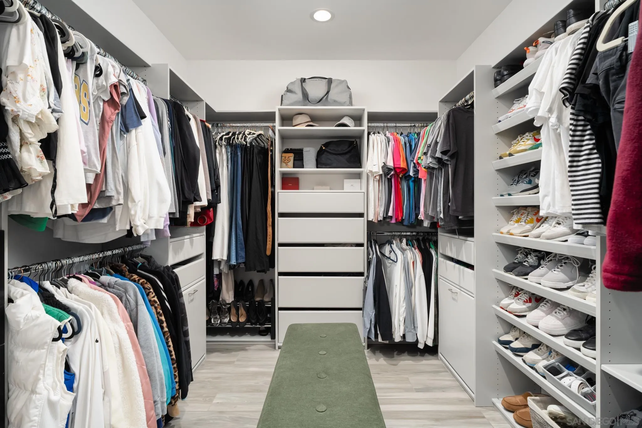 15102 Sun Valley Lane Del Mar, CA 92014 - Photo 36 of 45 a view of walk in closet with clothes and shoes