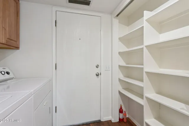 a view of a room with closet