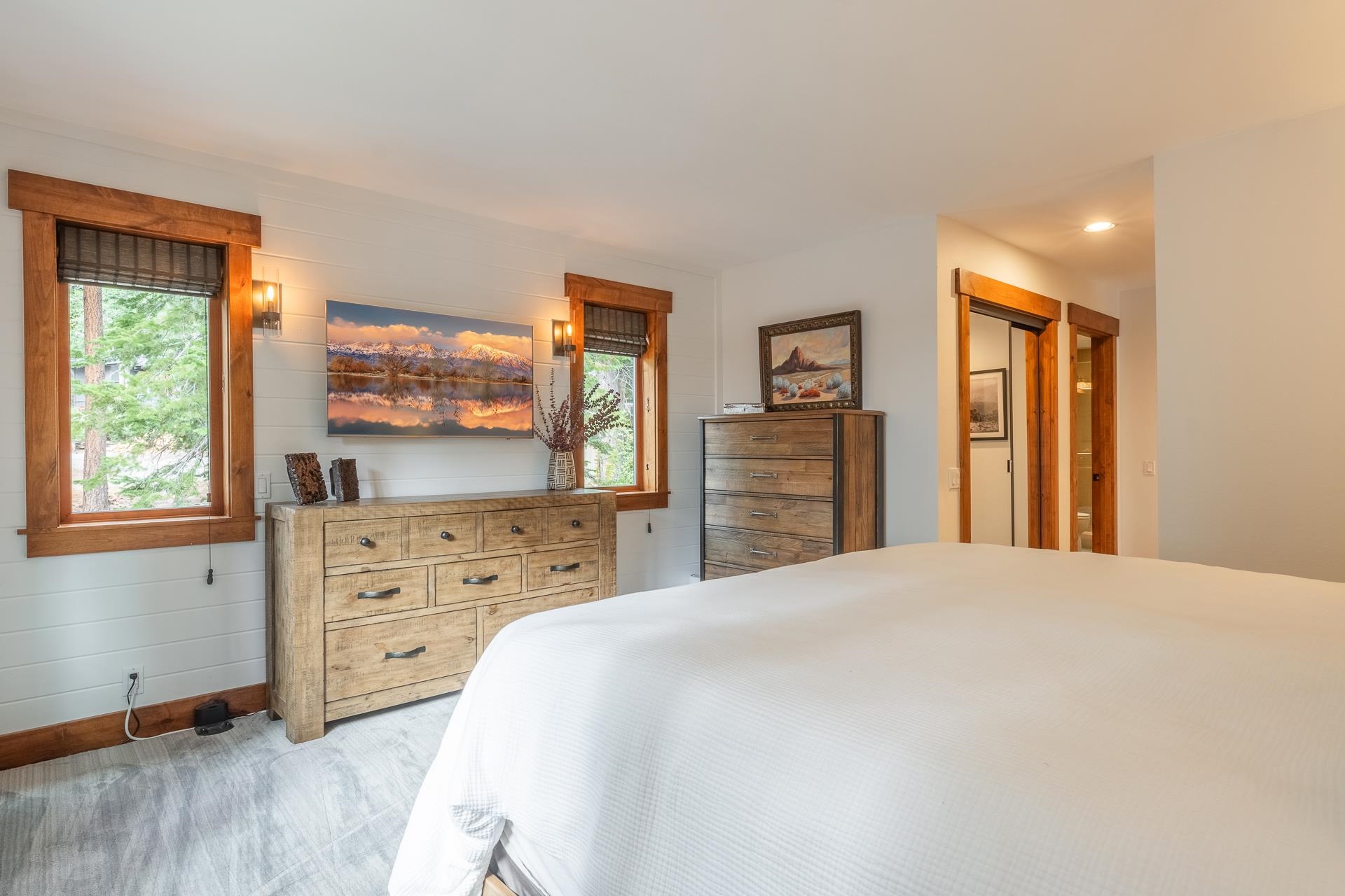 62 Cliff Circle Mammoth Lakes, CA 93546 - Photo 22 of 45 a bedroom with a bed dresser and a window