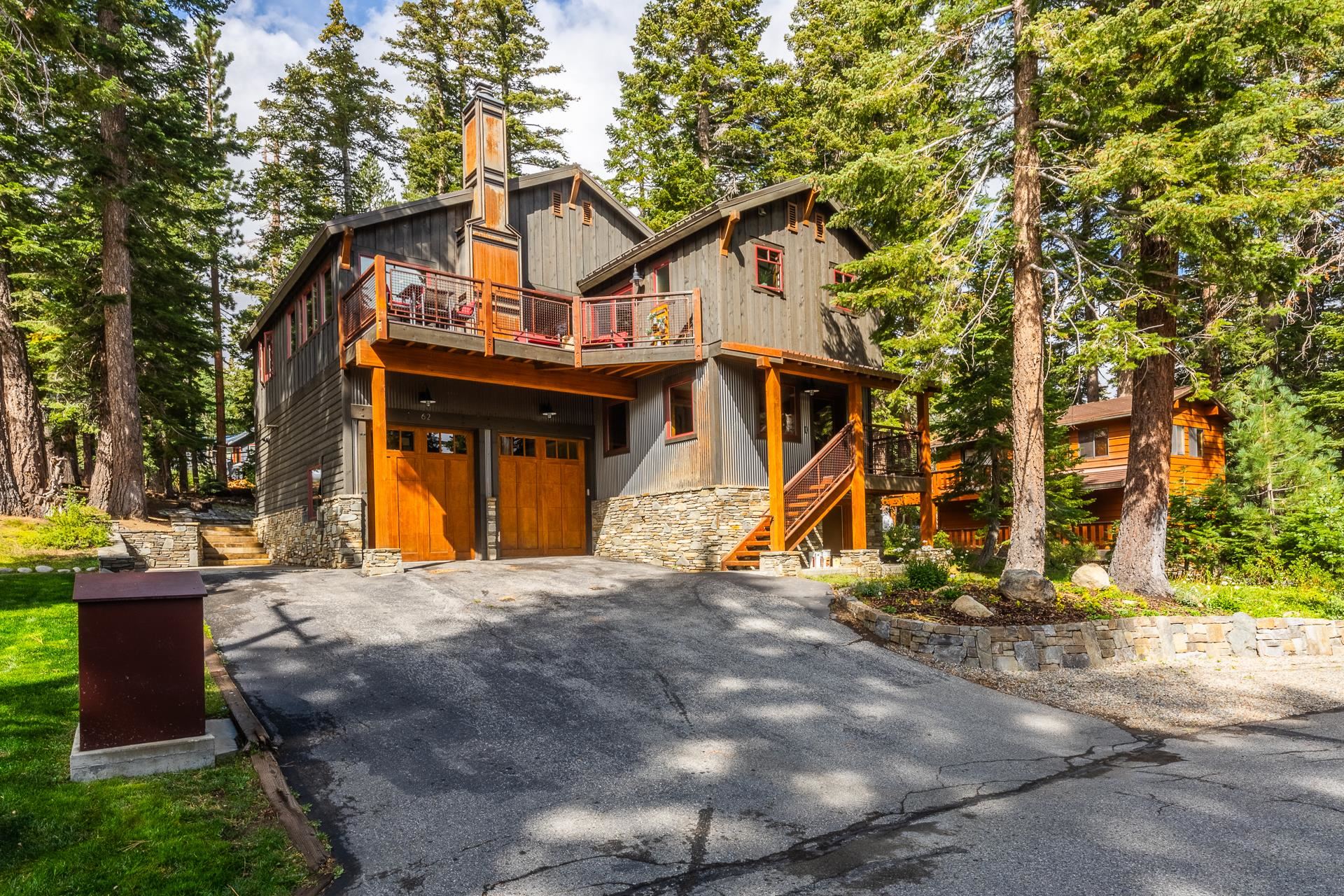 62 Cliff Circle Mammoth Lakes, CA 93546 - Photo 40 of 45 a view of a house with large trees and plants